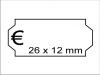 Preisetiketten 26x12mm weiss mit Euro Zeichen