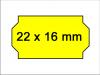Preisauszeichner Etiketten 22x16 leucht-gelb gelb