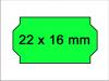 Auszeichner Etiketten 22x16 leuchtgrün grün fluor