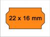 Preisetiketten 22x16 mm leuchtorange orange